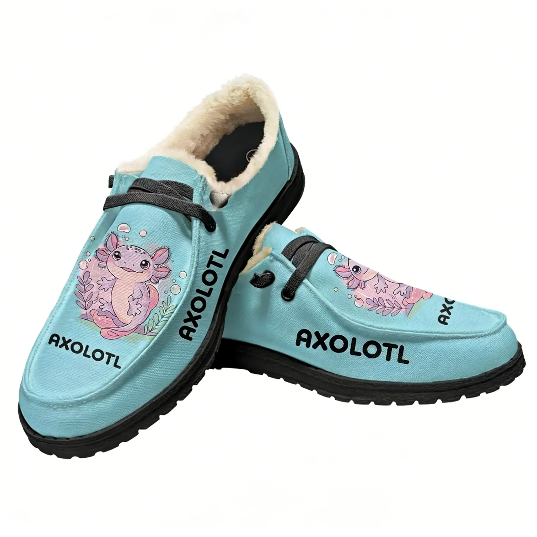 Outdoor Lighting Round - Axolotl Velvet Flat Shoes Mens Womens