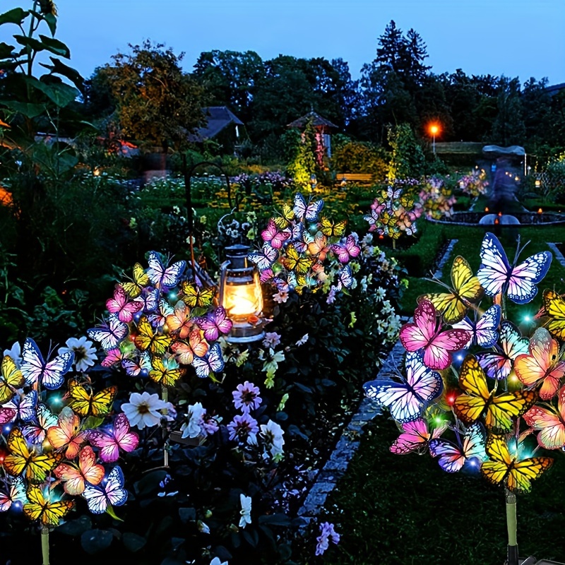 Outdoor Lighting Company - Solar LED Butterfly Garden Lights Waterproof