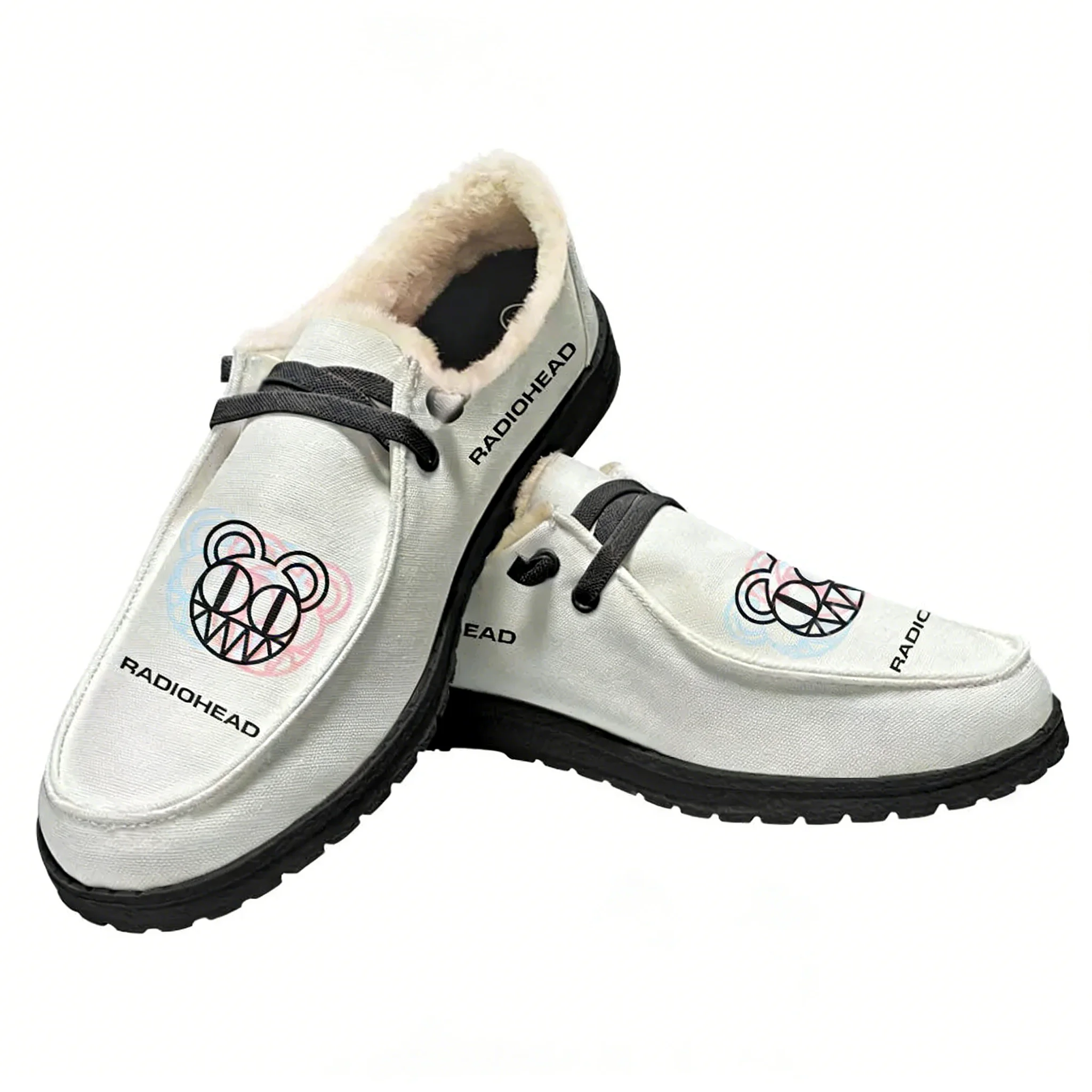 Outdoor Lighting Round - Radiohead Rock Band Flat Shoe Mens