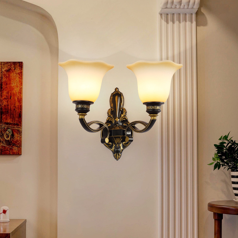 Outdoor Lighting Restaurant - American Retro Restaurant Wall Light Luxury