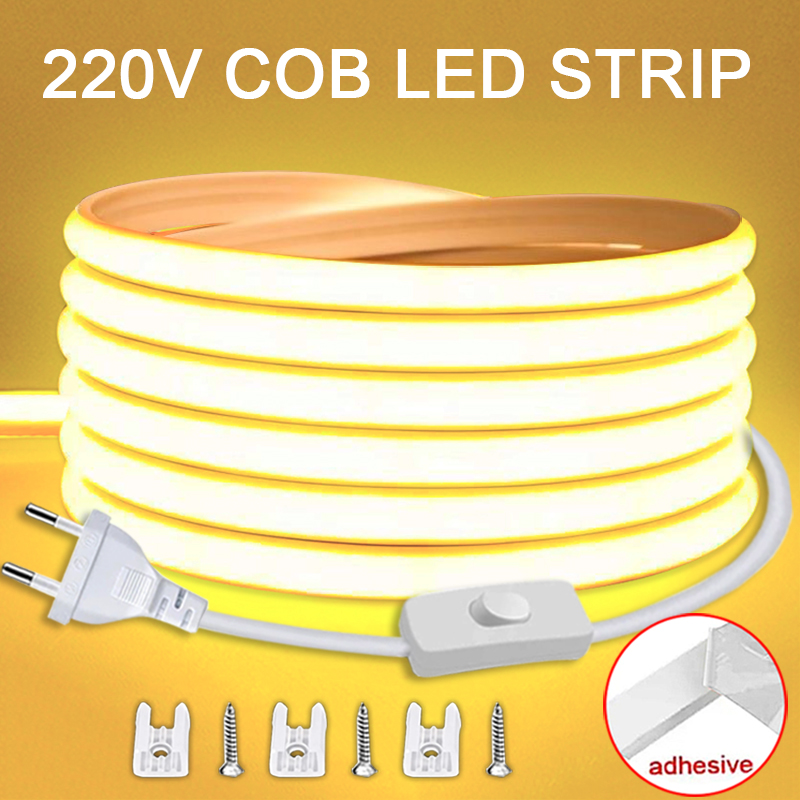 Outdoor Lighting Restaurant - 220V Led Strip with ON/OFF Switch