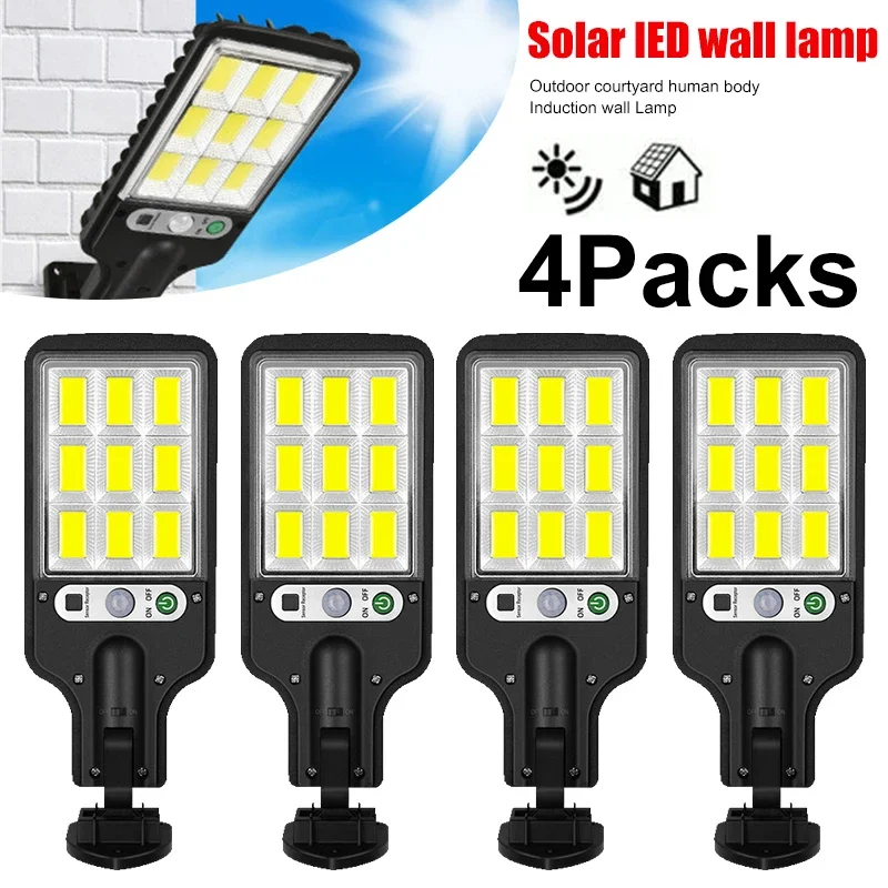 Outdoor Lighting Solar - Powerful LED Solar Outdoor Courtyard Wall
