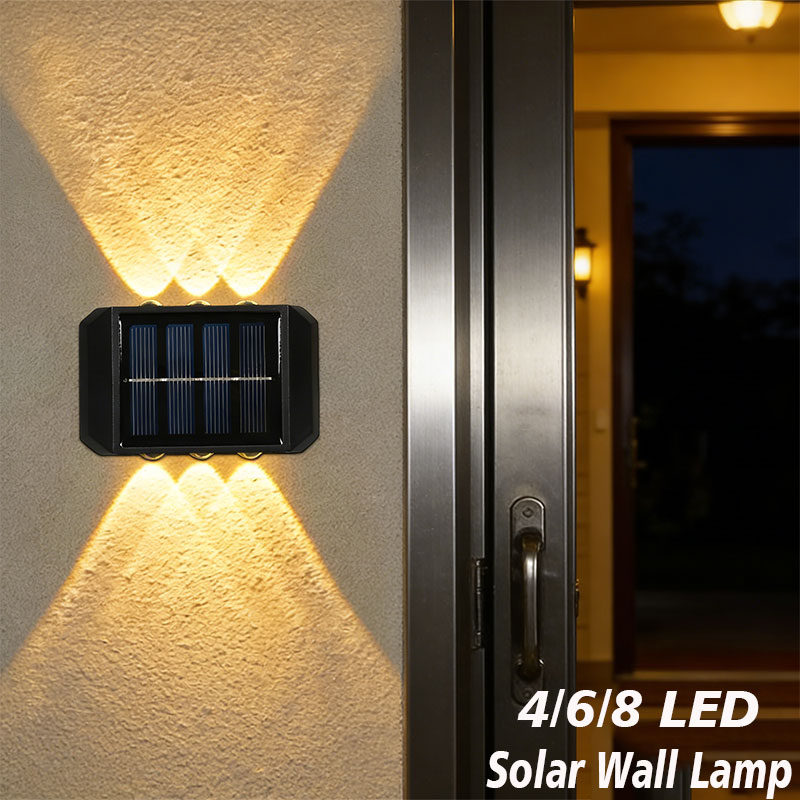 Outdoor Lighting Lux - 4/6/8 LED Solar Outdoor Light Solar