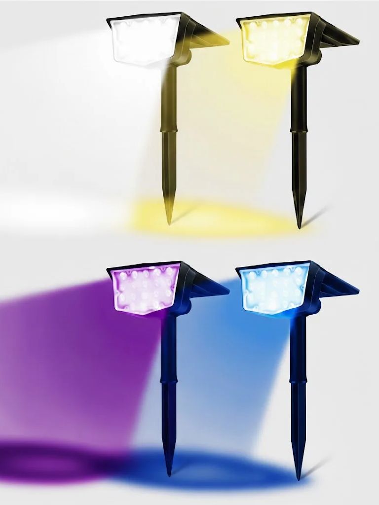 Outdoor Lighting Spotlight - 2Pcs Solar Outdoor Spot Lights 700
