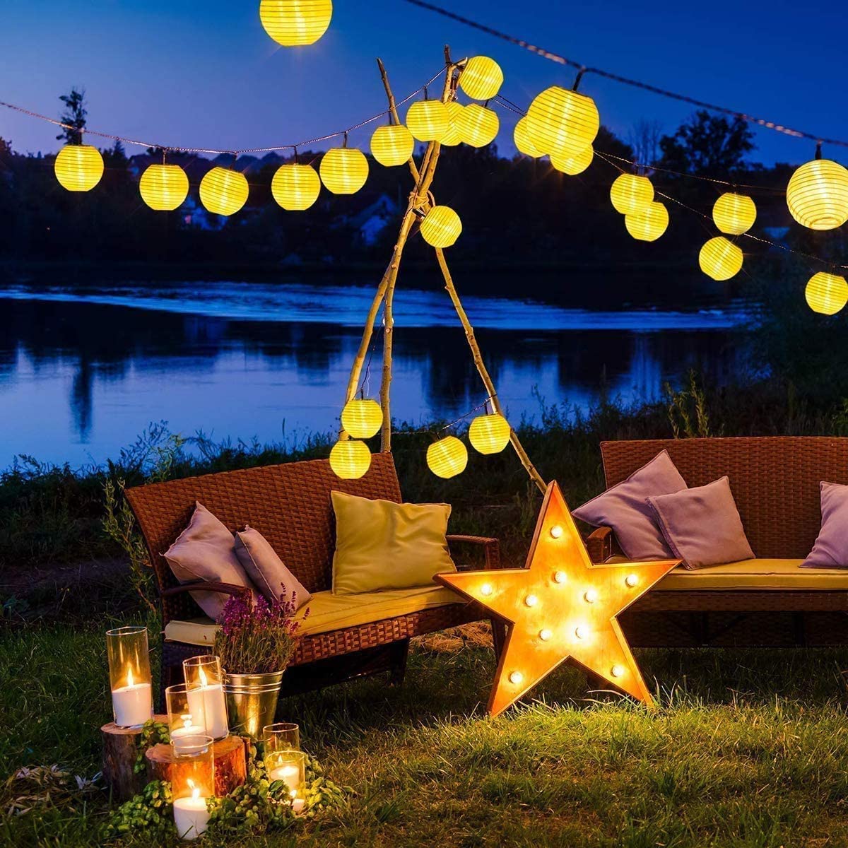 Waterproof Lantern Solar Strin - огляд і ціна Outdoor Lighting Company