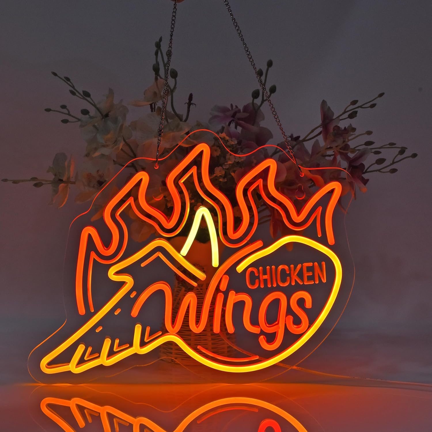 Fiery Orange Chicken Wings LED - огляд і ціна Outdoor Lighting Restaurant