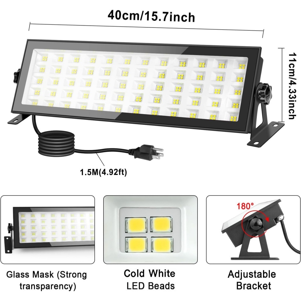 LED Shop Lights, 144W 12000LM  - огляд і ціна Outdoor Lighting No Outlet