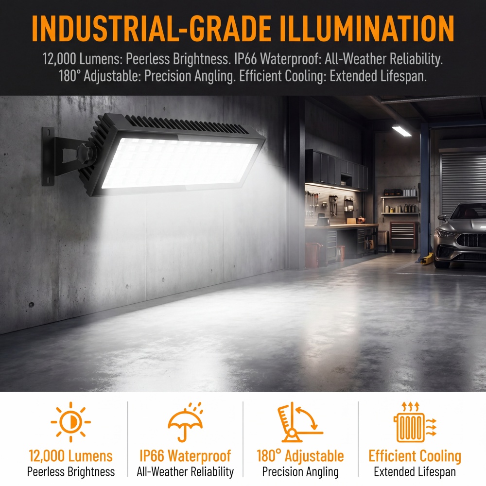 LED Shop Lights, 144W 12000LM  - огляд і ціна Outdoor Lighting No Outlet