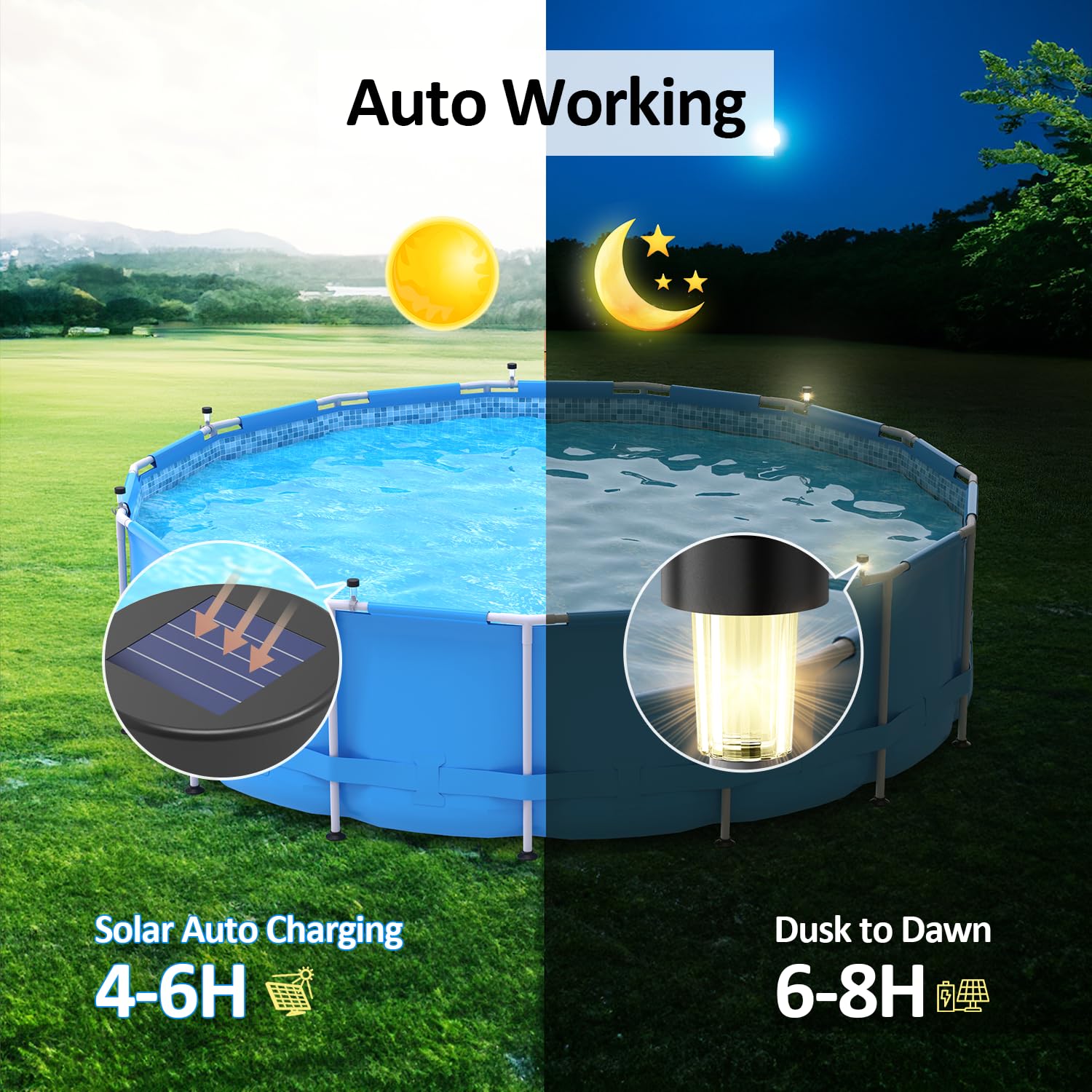 6 packages Solar Pool Light Fr - огляд і ціна Pond Light Submersible