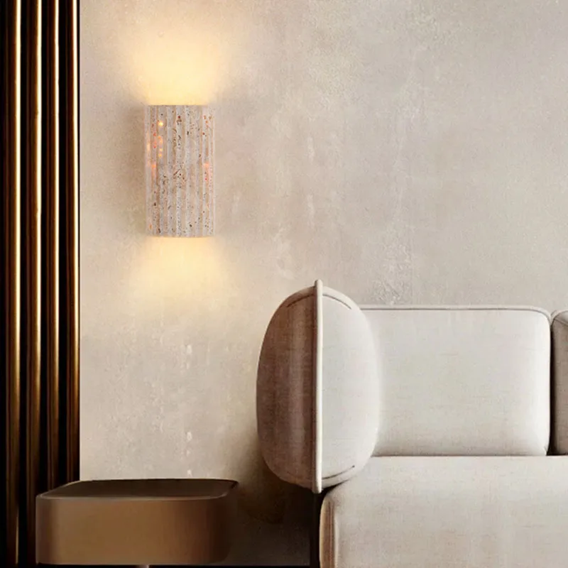 Yellow Travertine Stone Wall M - огляд і ціна Outdoor Lighting Restaurant