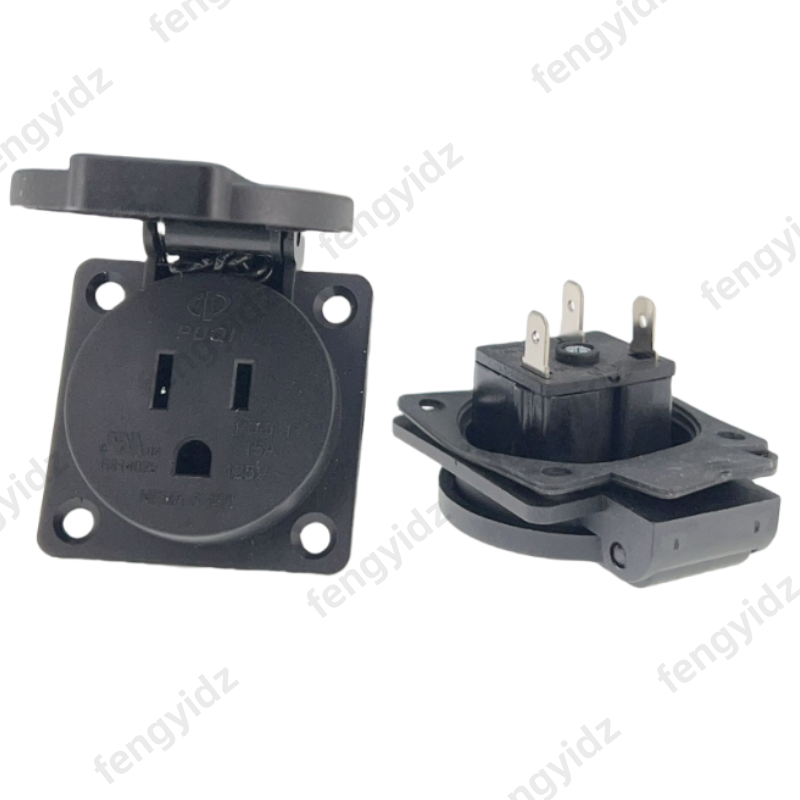 Black 125V 15A 20A IP44 CE Ame - огляд і ціна Outdoor Lighting No Outlet