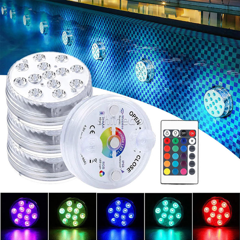 Multi Color Submersible LED Li - огляд і ціна Pond Light Submersible