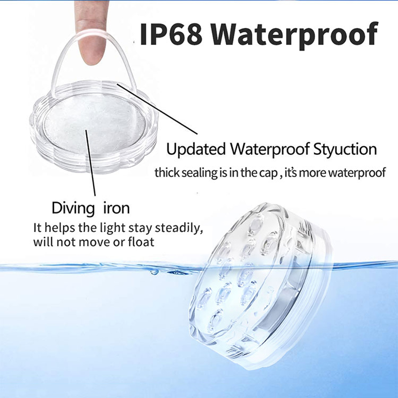 Multi Color Submersible LED Li - огляд і ціна Pond Light Submersible