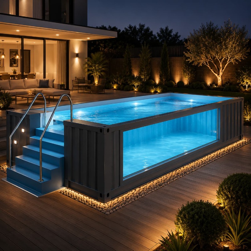 Container Pool Shipping Contai - огляд і ціна Outdoor Lighting No Outlet