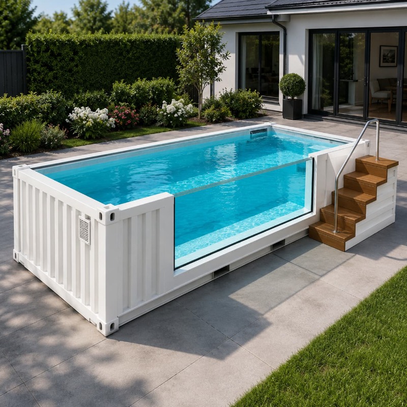 Container Pool Shipping Contai - огляд і ціна Outdoor Lighting No Outlet