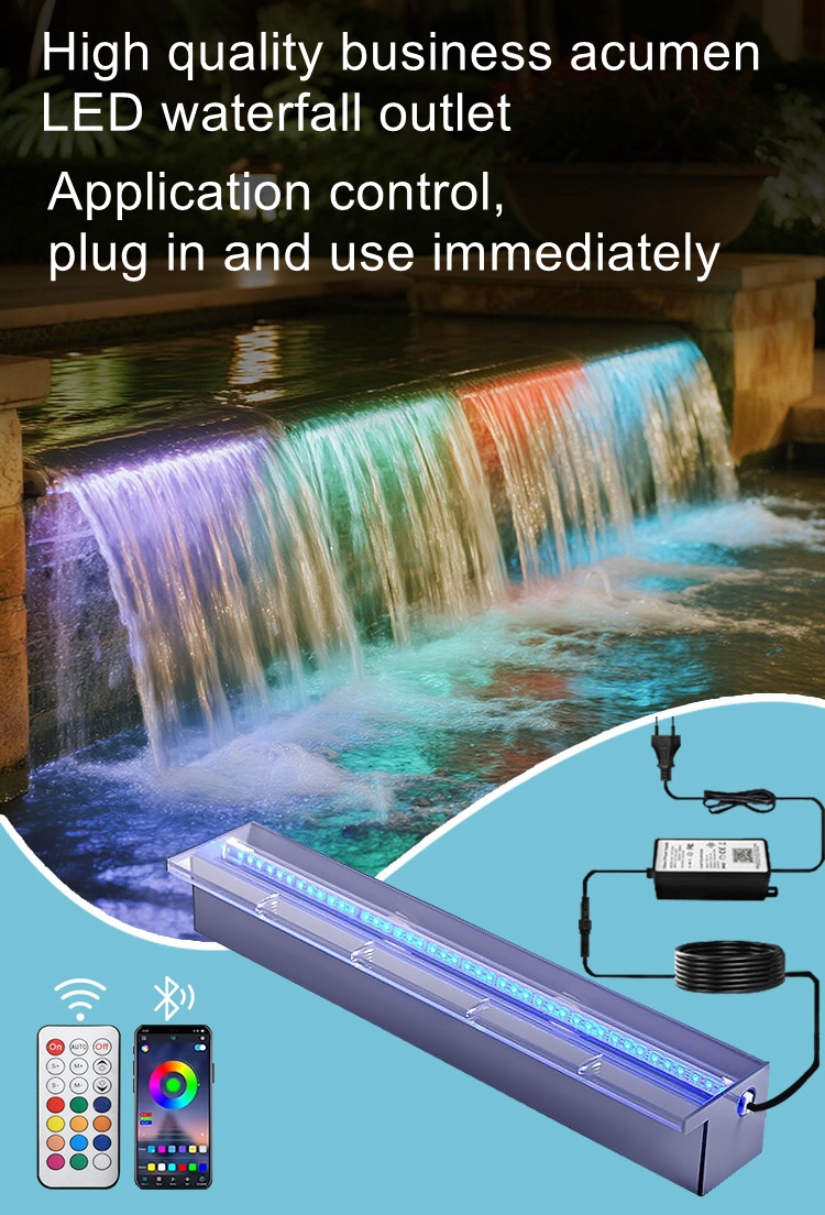 Acrylic waterfall outlet court - огляд і ціна Outdoor Lighting No Outlet