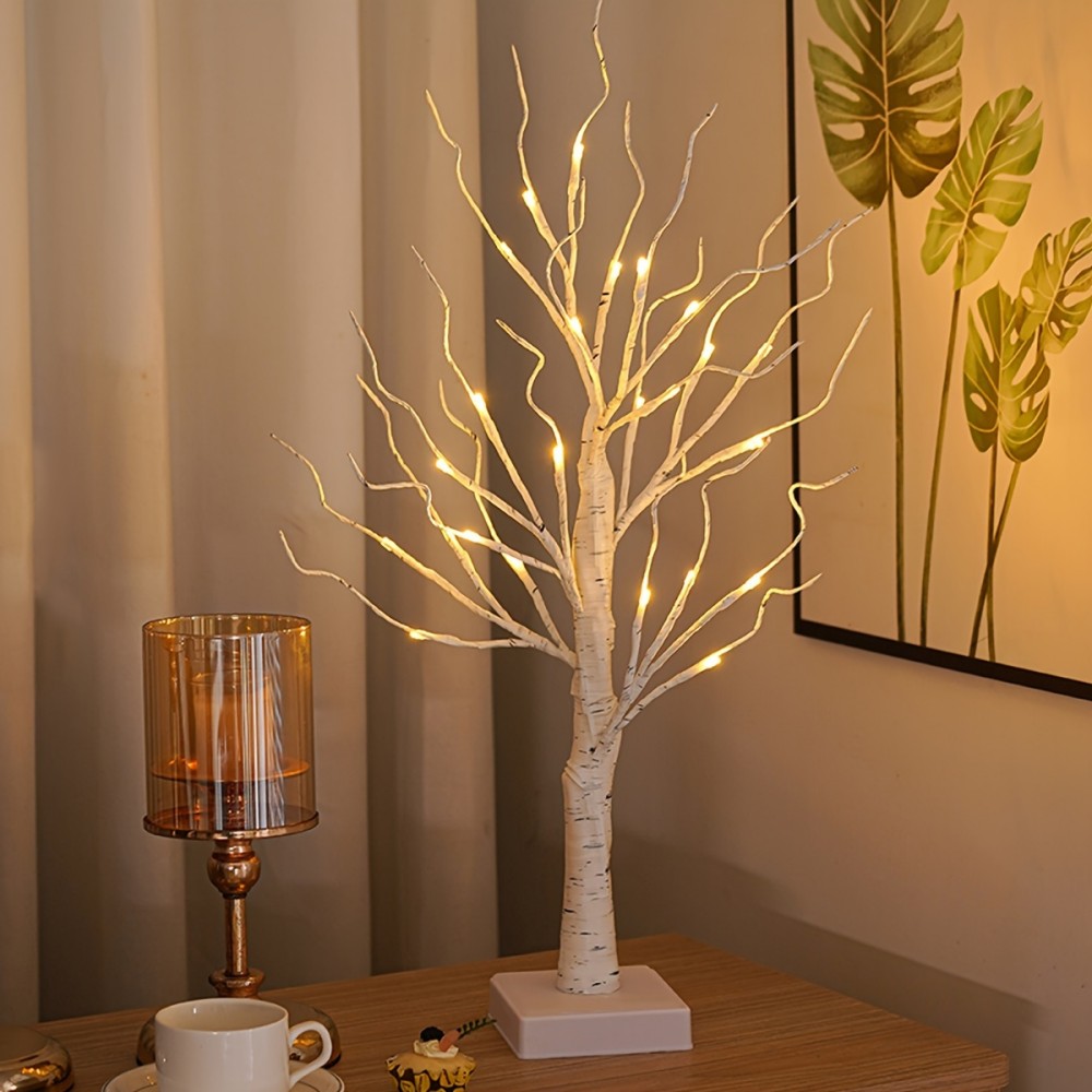 LED Illuminated Birch Tree Lig - огляд і ціна Outdoor Lighting Restaurant