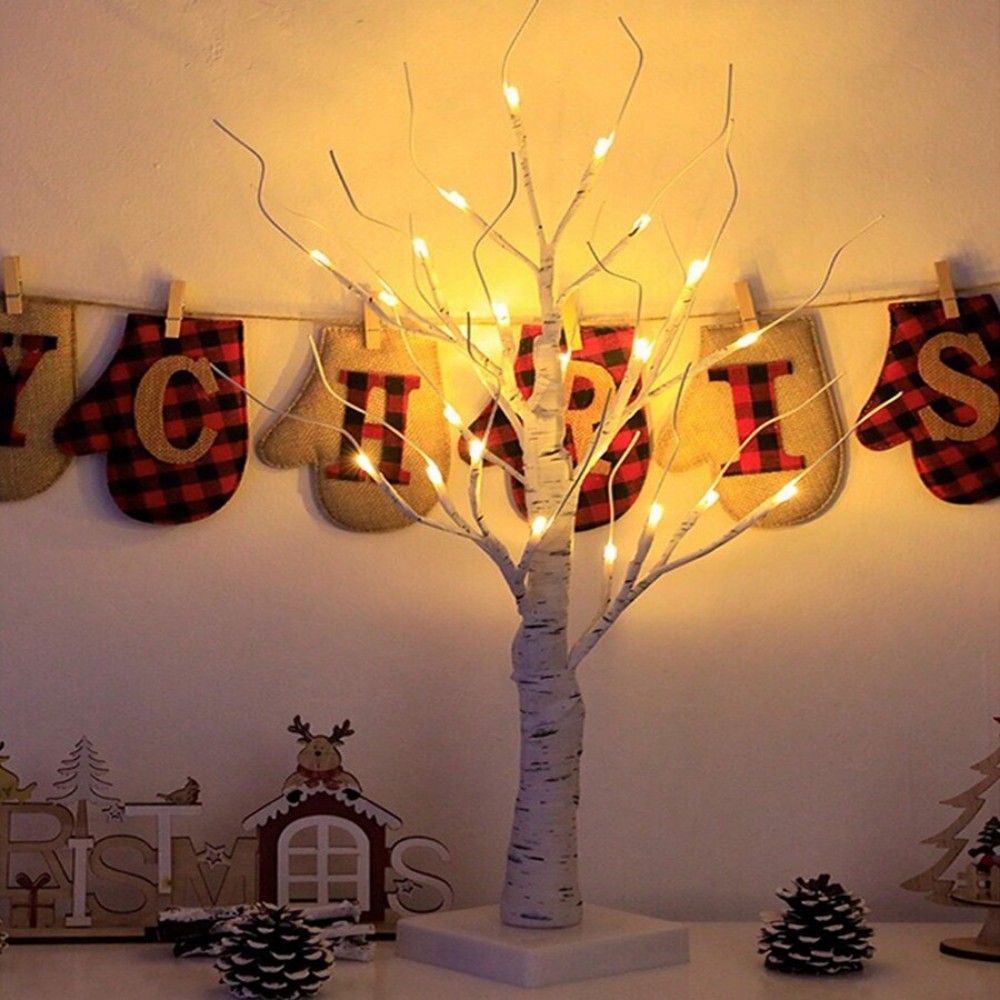 LED Illuminated Birch Tree Lig - огляд і ціна Outdoor Lighting Restaurant