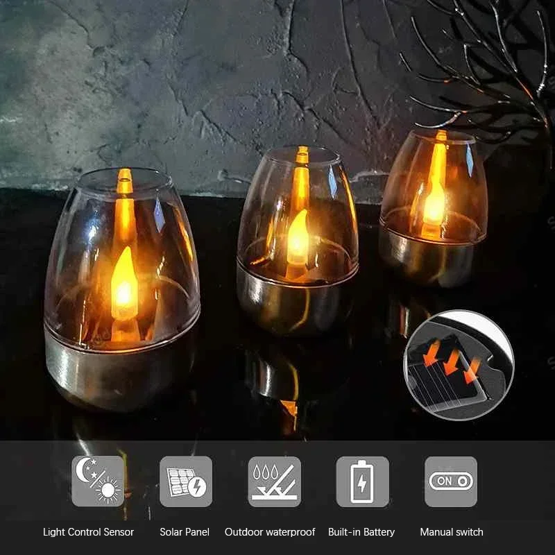 LED Solar Candles Light Flamel - огляд і ціна Outdoor Lighting Company