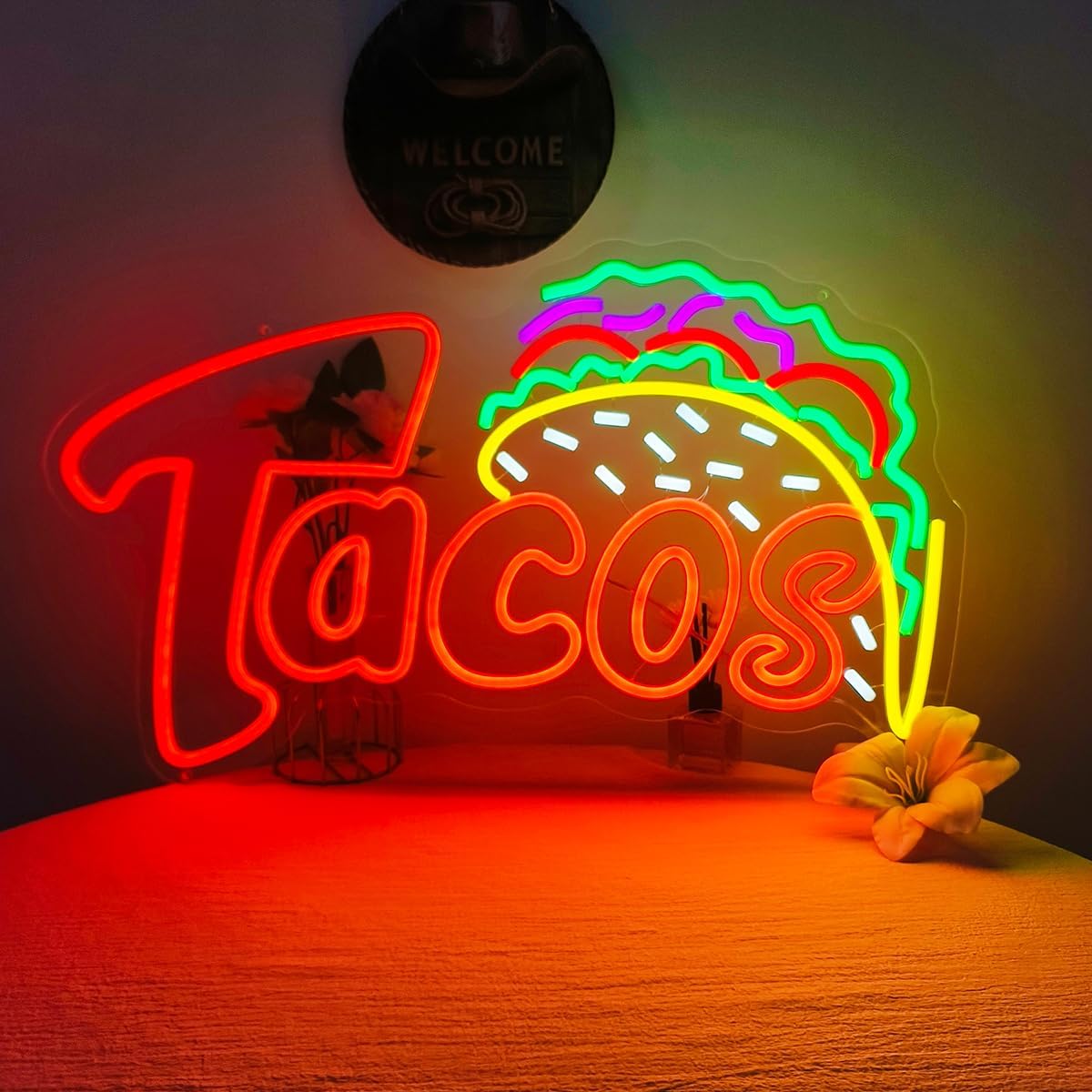 Tacos LED Neon Sign USB Wall L - огляд і ціна Outdoor Lighting Restaurant