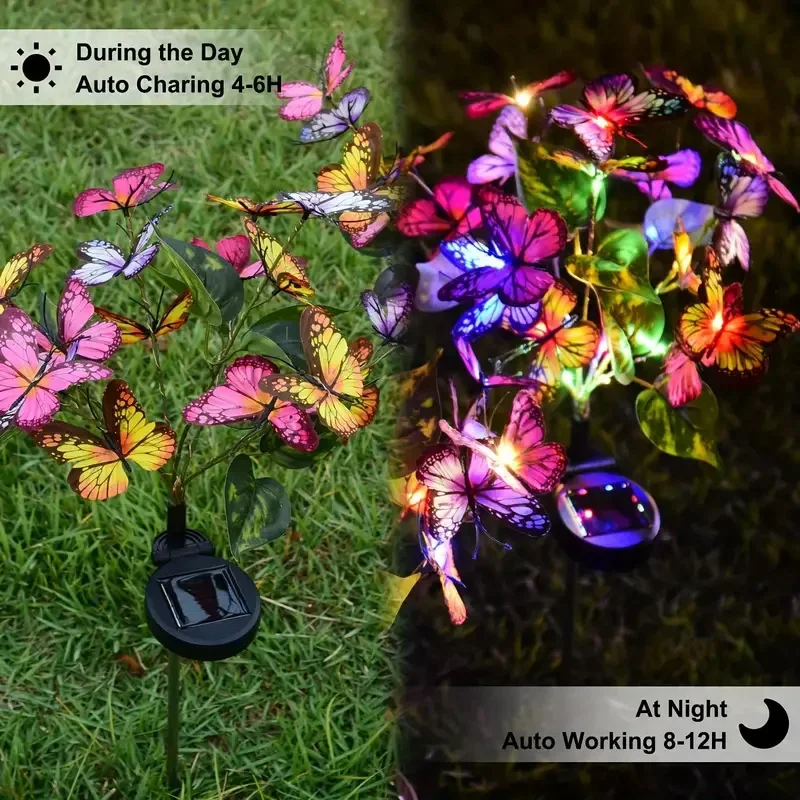 Solar LED Butterfly Garden Lig - огляд і ціна Outdoor Lighting Company
