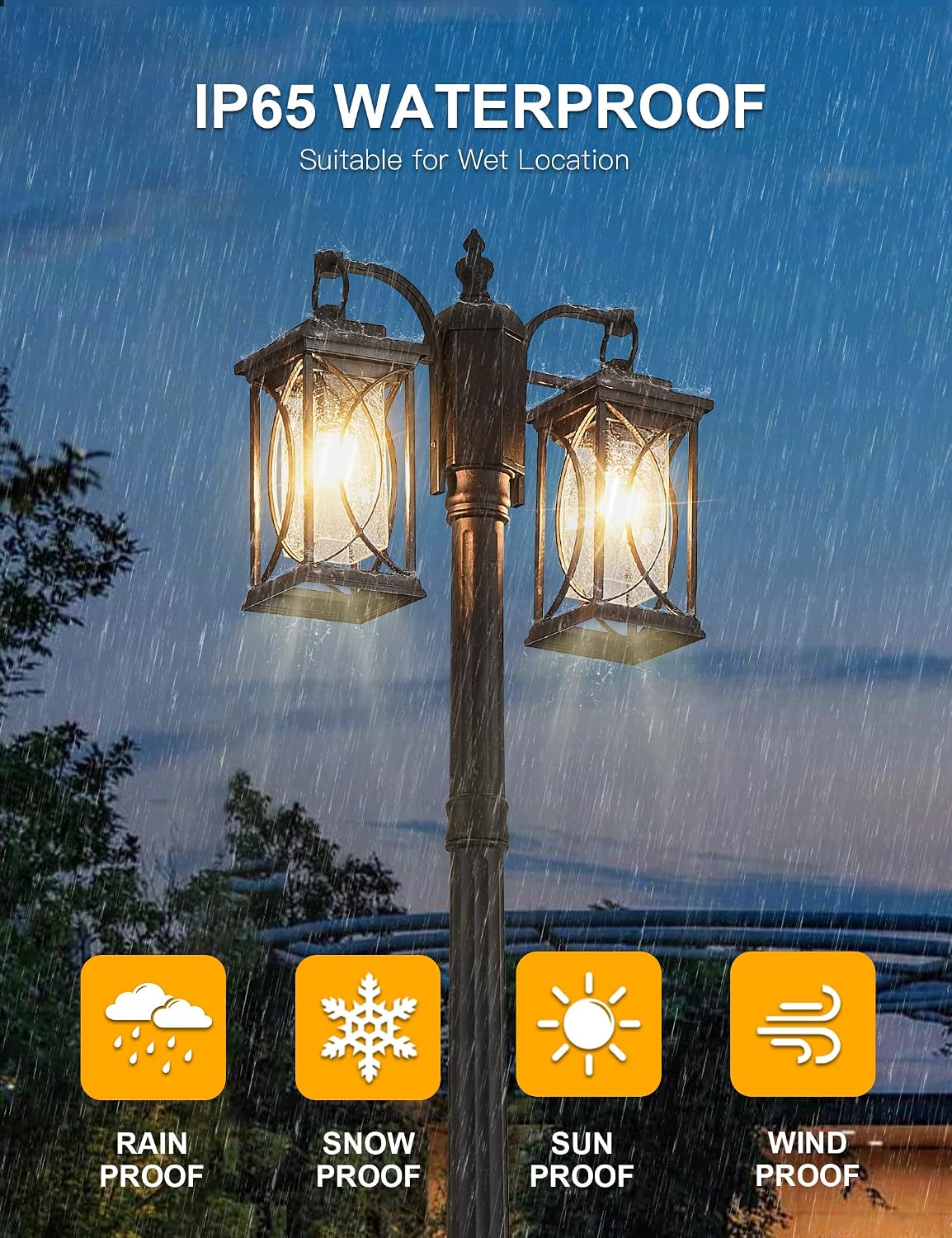 Outdoor Dusk Dawn Lamp Post Mo - огляд і ціна Outdoor Lighting No Outlet