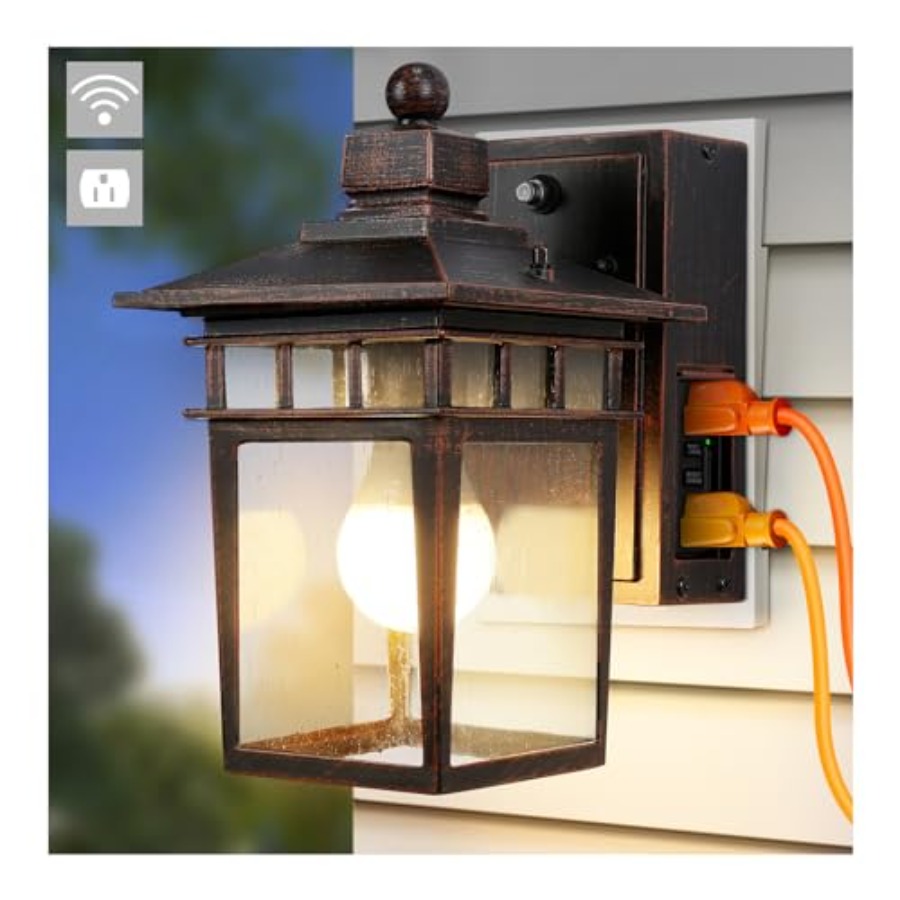 Outdoor Light with GFCI Outlet - огляд і ціна Outdoor Lighting No Outlet