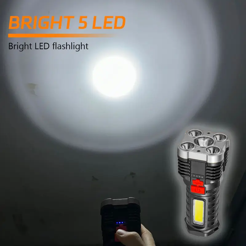 5 LED High Power Led Flashligh - огляд і ціна Outdoor Lighting Spotlight