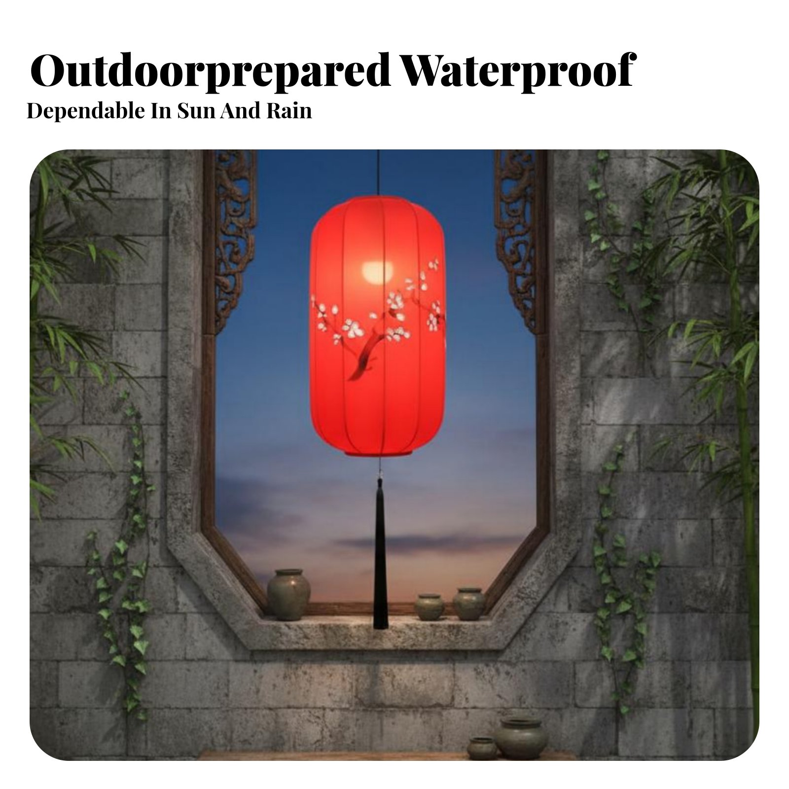Hand-Painted Chinese Lantern,  - огляд і ціна Outdoor Lighting Restaurant