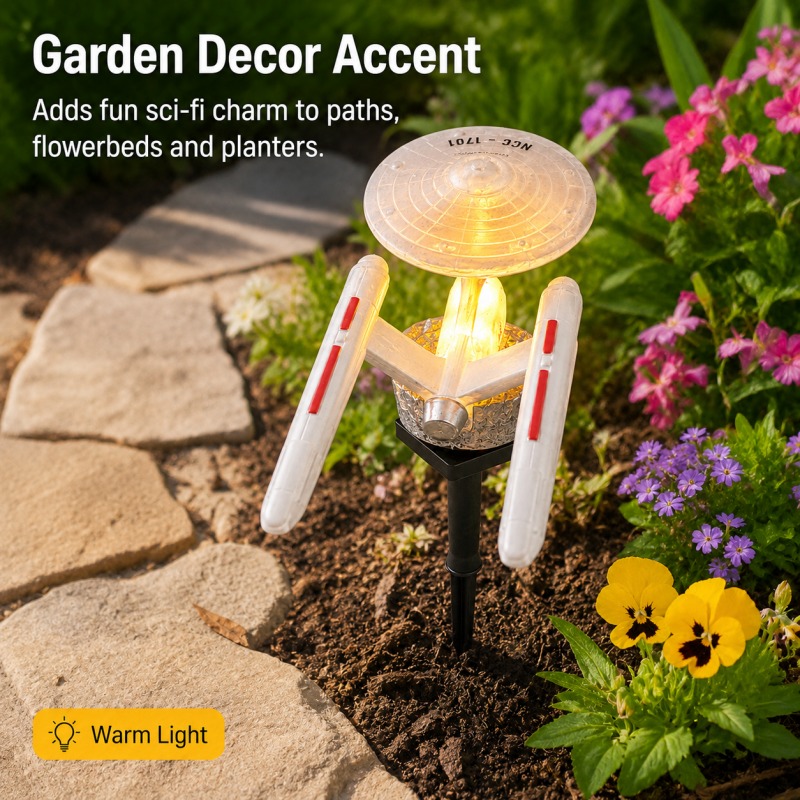 Star Trek USS Enterprise Solar - огляд і ціна Outdoor Lighting Company