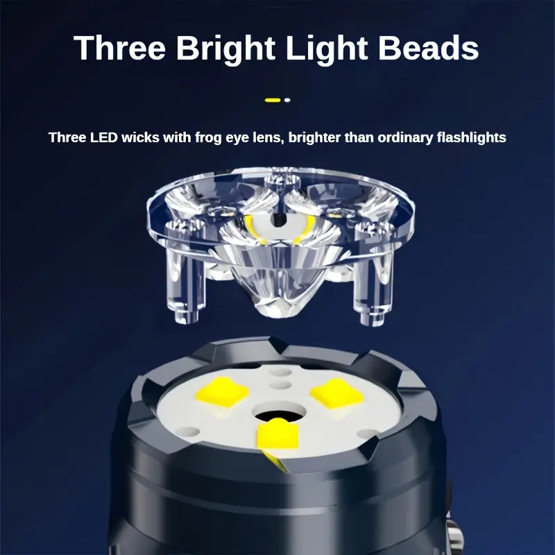Mini 3LED Flashlight With Pen  - огляд і ціна Outdoor Lighting Spotlight