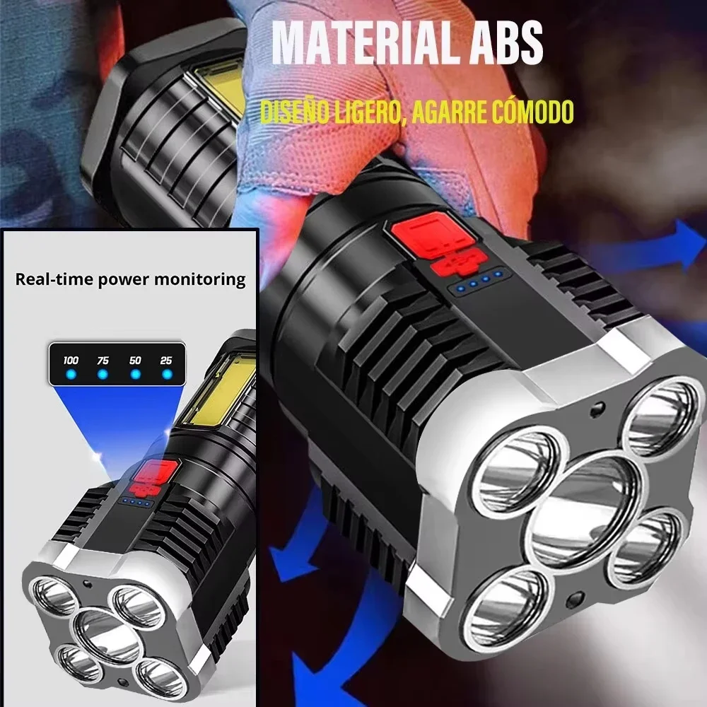 5 LED High Power Led Flashligh - огляд і ціна Outdoor Lighting Spotlight
