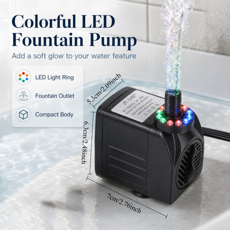 16W LED Light Fountain Pump Fi - огляд і ціна Pond Light Submersible