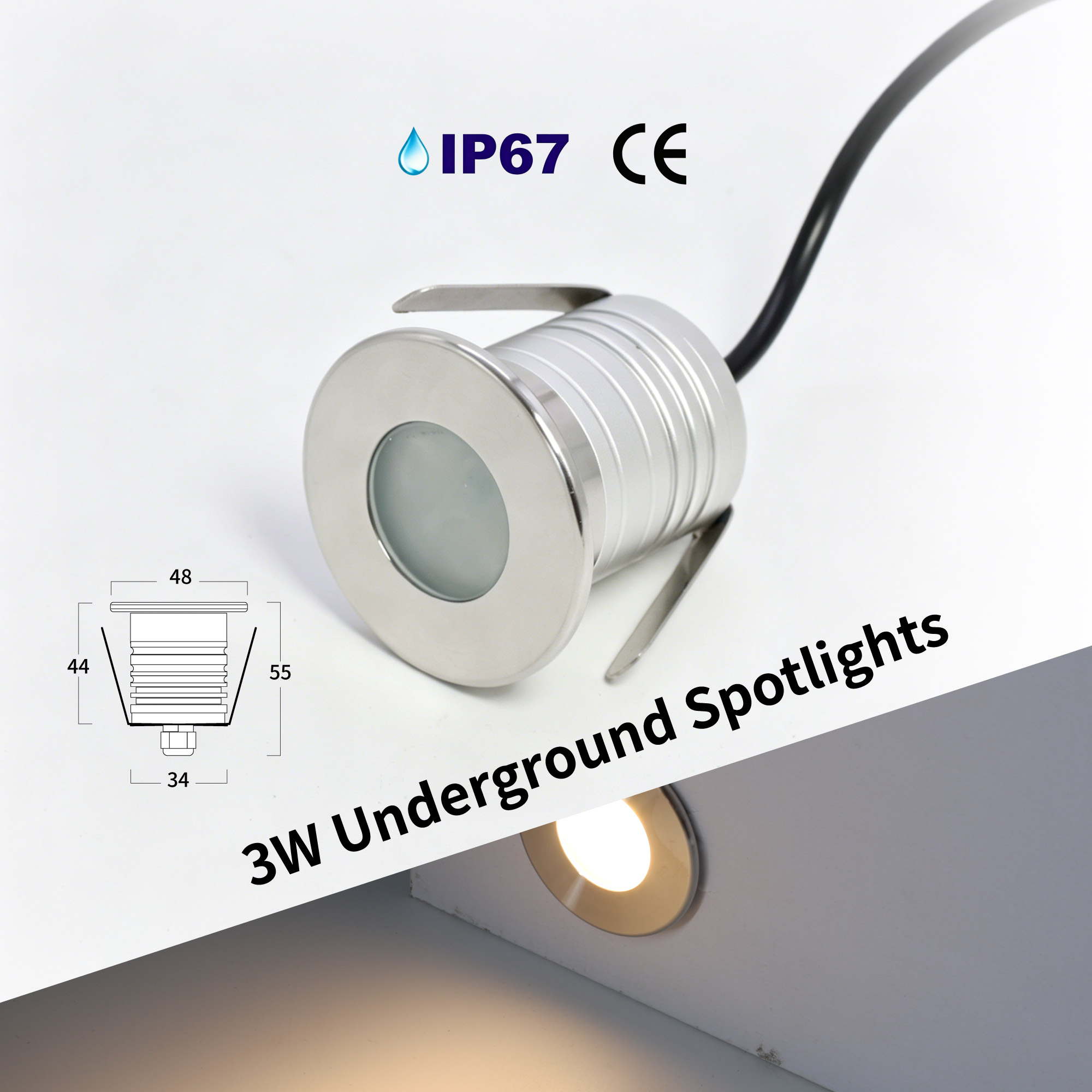3W LED Pool Light Underwater L - огляд і ціна Pond Light Submersible