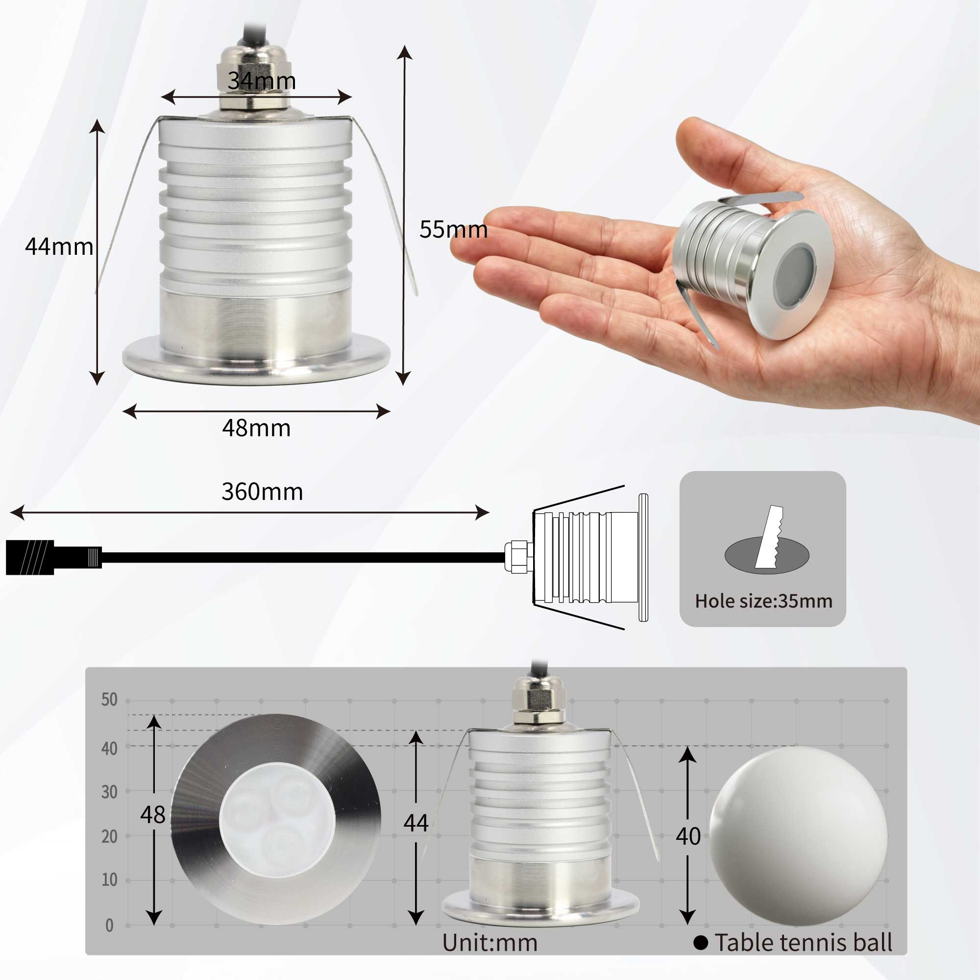 3W LED Pool Light Underwater L - огляд і ціна Pond Light Submersible