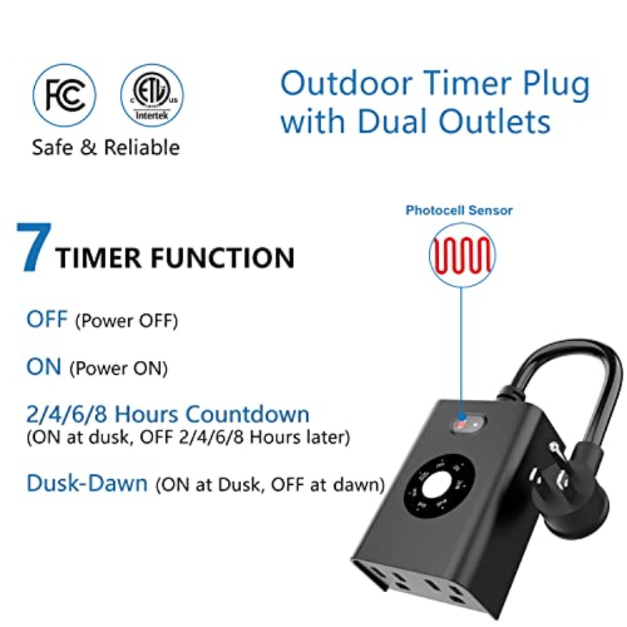 Outdoor Sensor Timer for Light - огляд і ціна Outdoor Lighting No Outlet