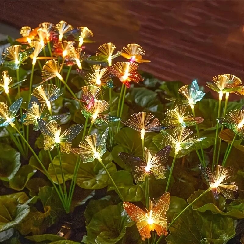 1PC 6-Head LED Solar Fiber Opt - огляд і ціна Outdoor Lighting Yard Ideas