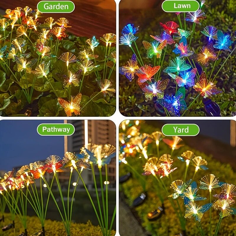 1PC 6-Head LED Solar Fiber Opt - огляд і ціна Outdoor Lighting Yard Ideas