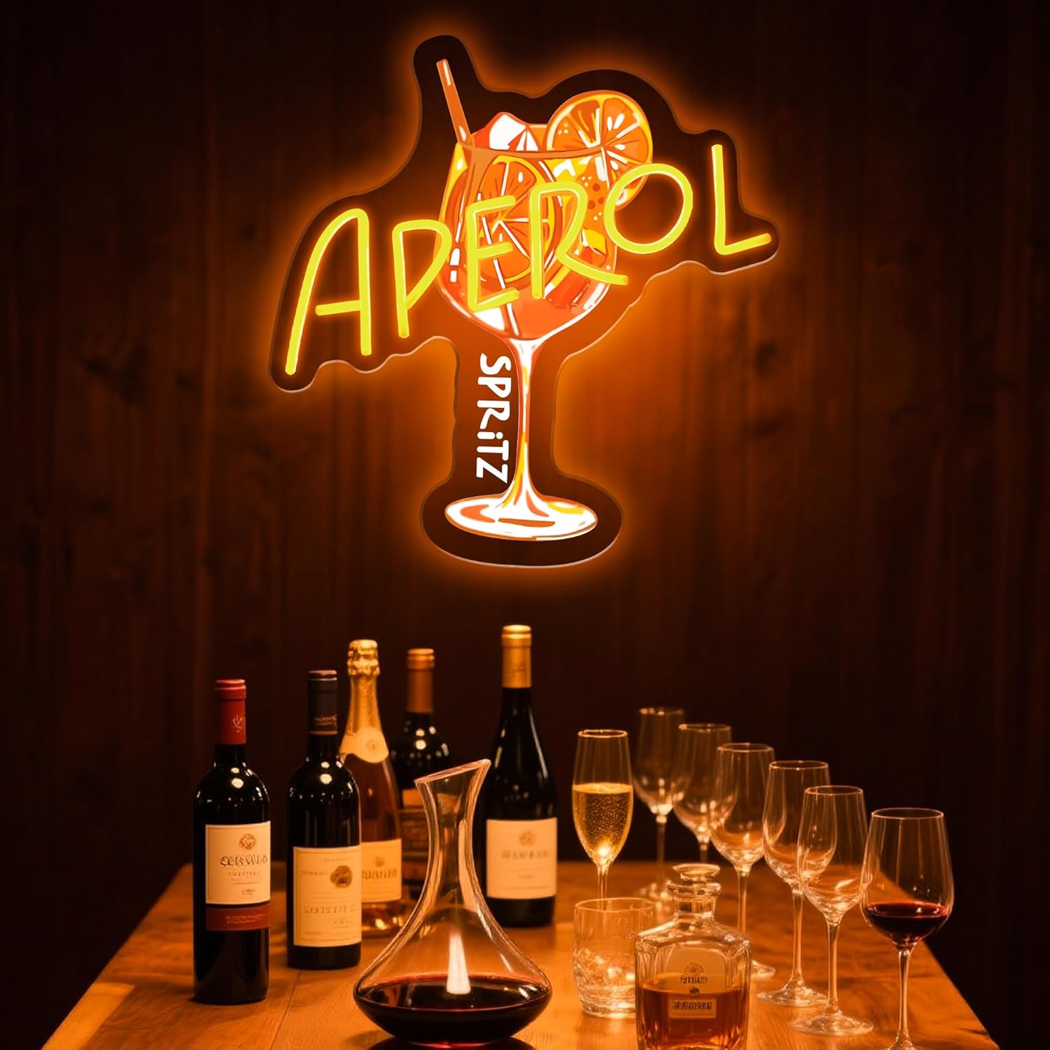 Orange/Aperol Spritz Neon Sign - огляд і ціна Outdoor Lighting Restaurant