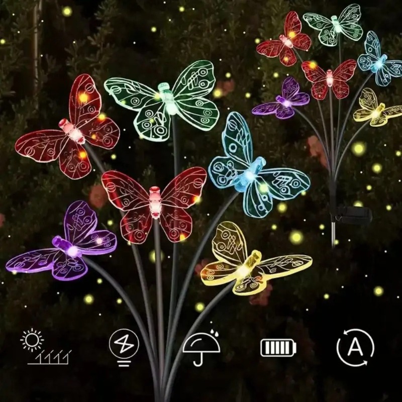 Solar Powered Butterfly Lights - огляд і ціна Outdoor Lighting Solar