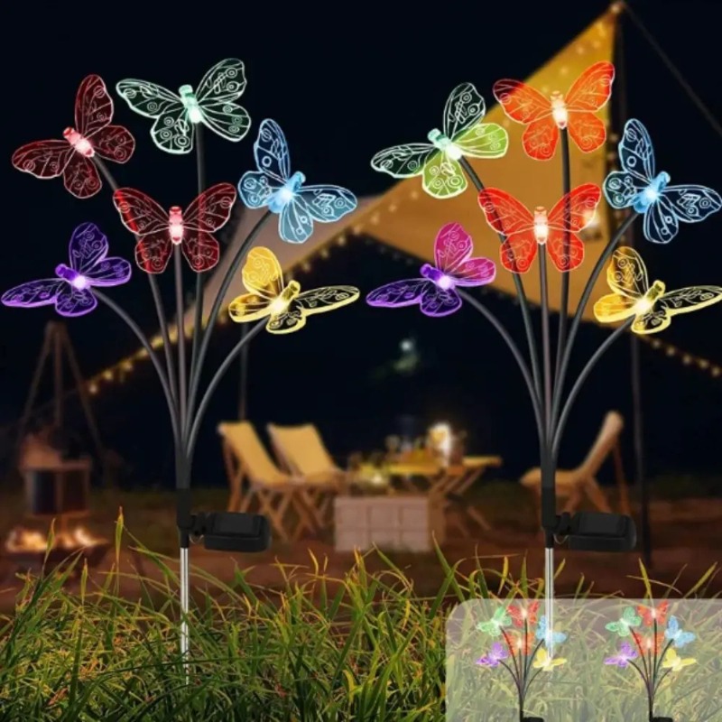 Solar Powered Butterfly Lights - огляд і ціна Outdoor Lighting Solar