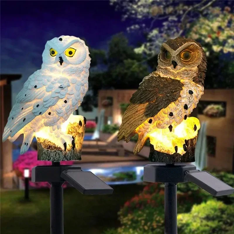 Solar Owl Statue Garden Light  - огляд і ціна Outdoor Lighting Company
