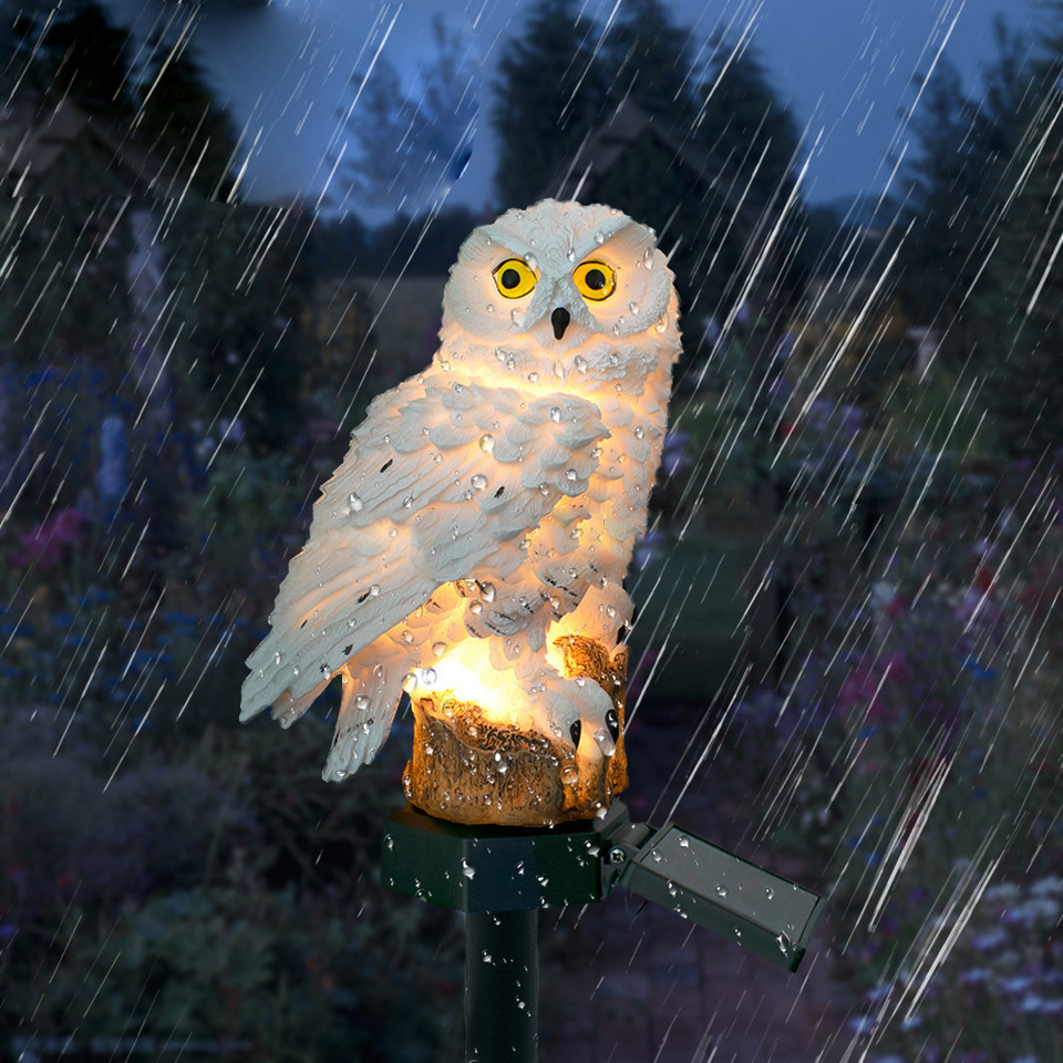 Solar Owl Statue Garden Light  - огляд і ціна Outdoor Lighting Company