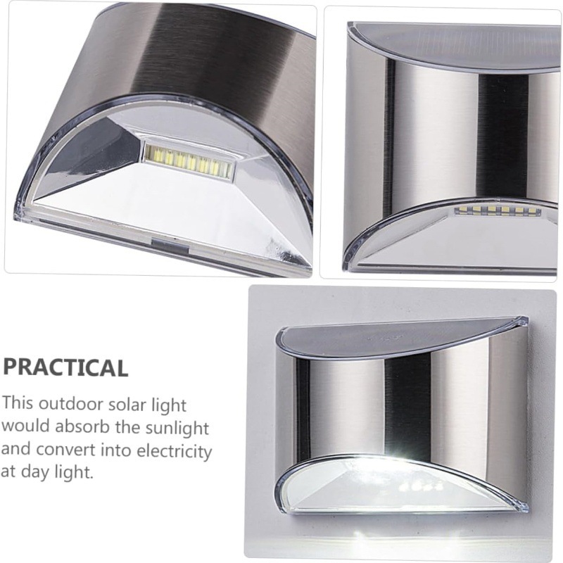 2Pcs Solar Garden Light Stainl - огляд і ціна Outdoor Lighting Lux