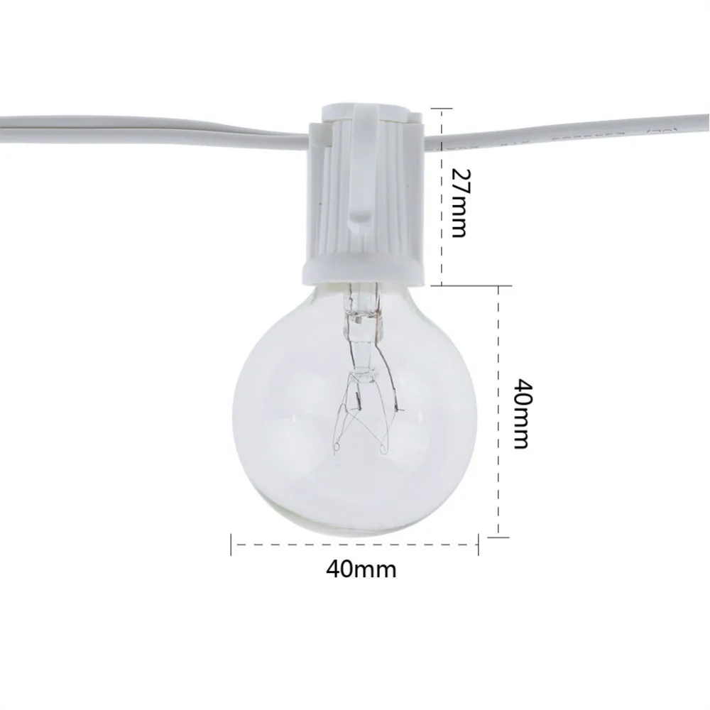Vintage G40 Clear Bulb String  - огляд і ціна Lighting Wedding Outdoor