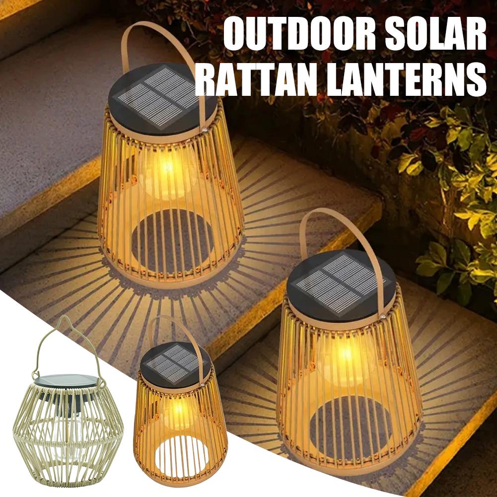 IP65 Waterproof Solar Rattan L - огляд і ціна Outdoor Lighting Solar