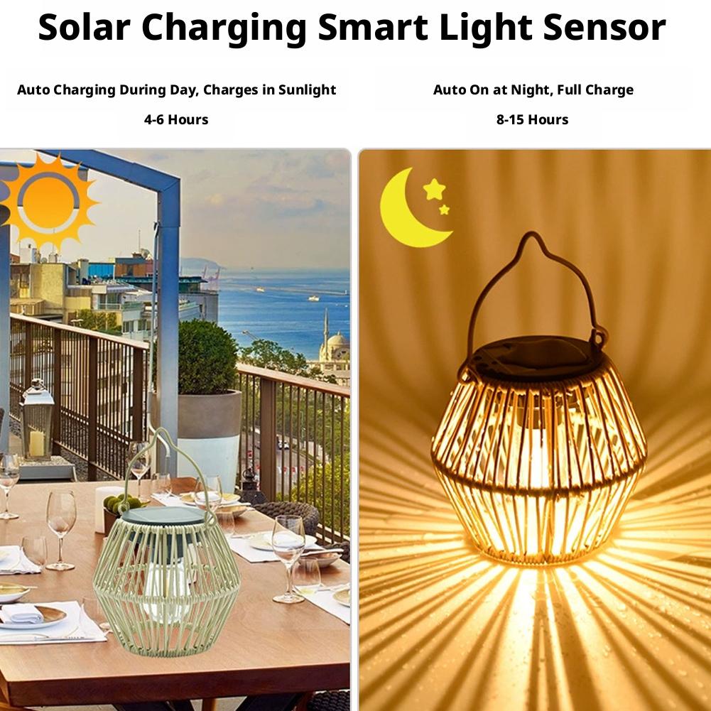 IP65 Waterproof Solar Rattan L - огляд і ціна Outdoor Lighting Solar