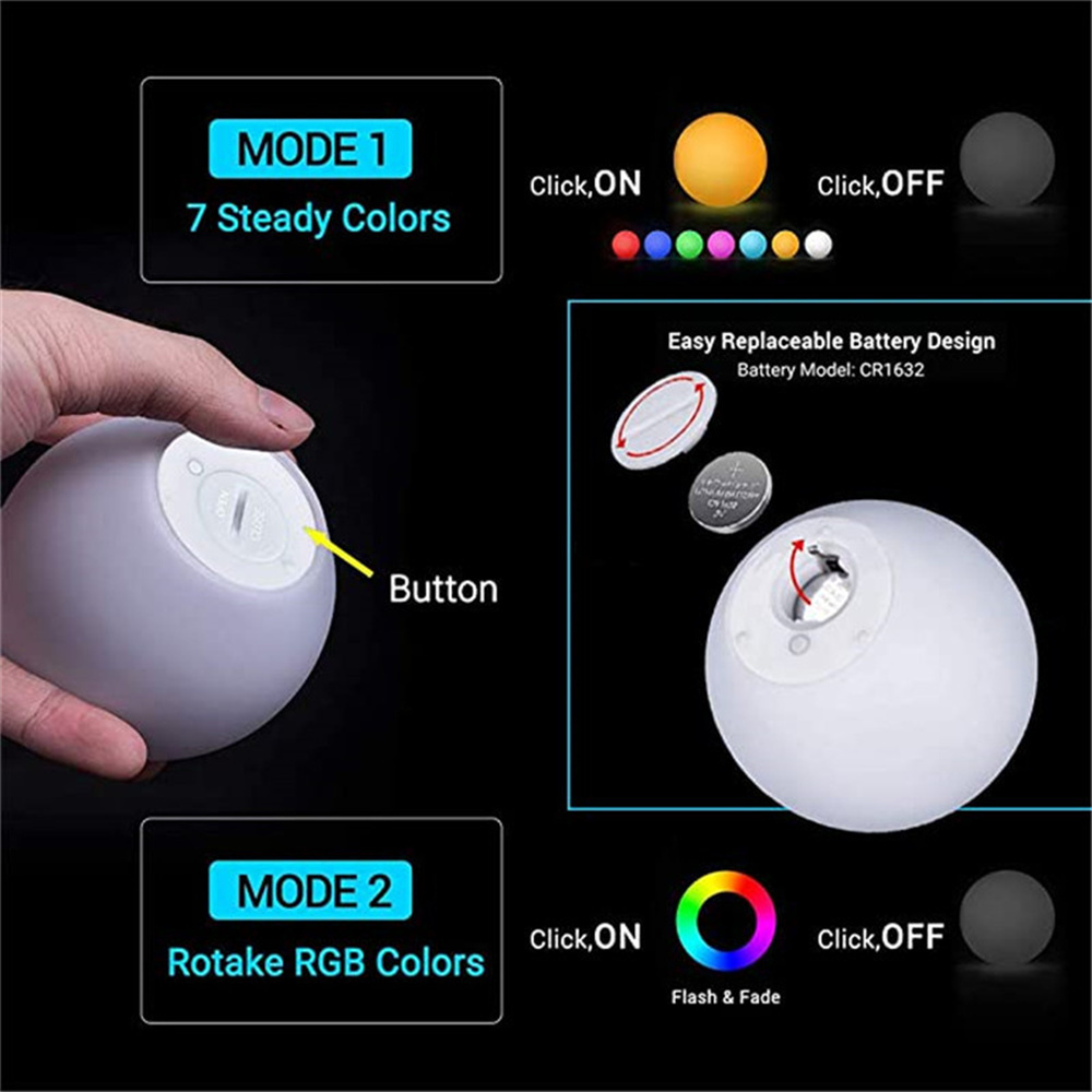 2pcs 1pc RGB Floating Pool Lig - огляд і ціна Pond Light Submersible