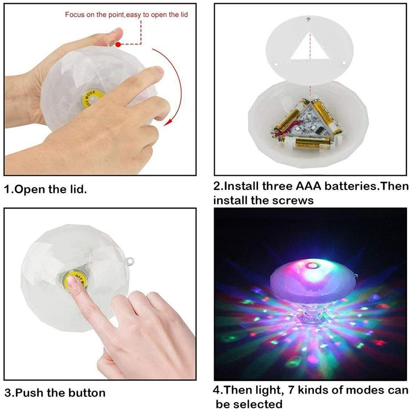 Floating Underwater Light RGB  - огляд і ціна Pond Light Submersible
