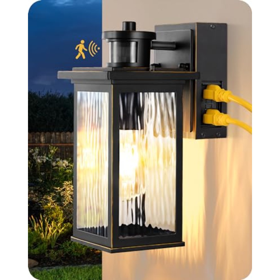 Outdoor Wall Light with GFCI O - огляд і ціна Outdoor Lighting No Outlet